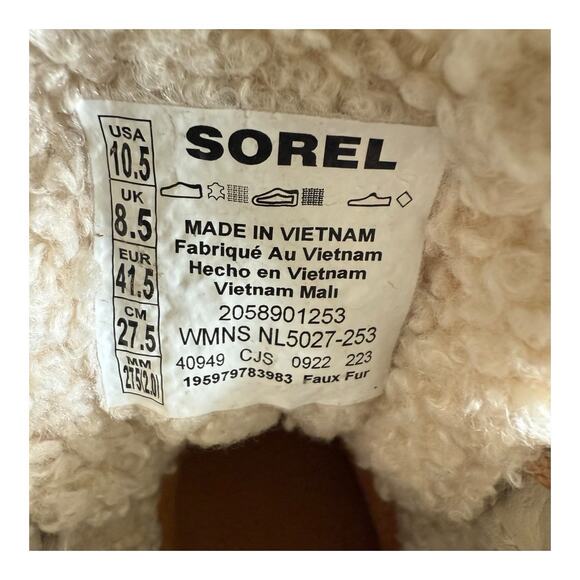 Sorel Men's Explorer Drift WP 'Tawny Buff Ceramic NM4807-253 Size 10.5 - Picture 8 of 8